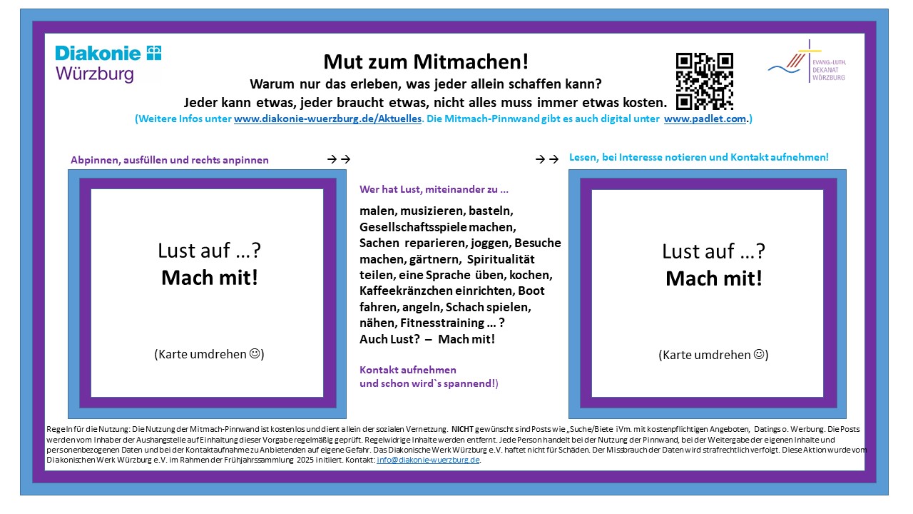 Mitmach-Pinnwände gestartet